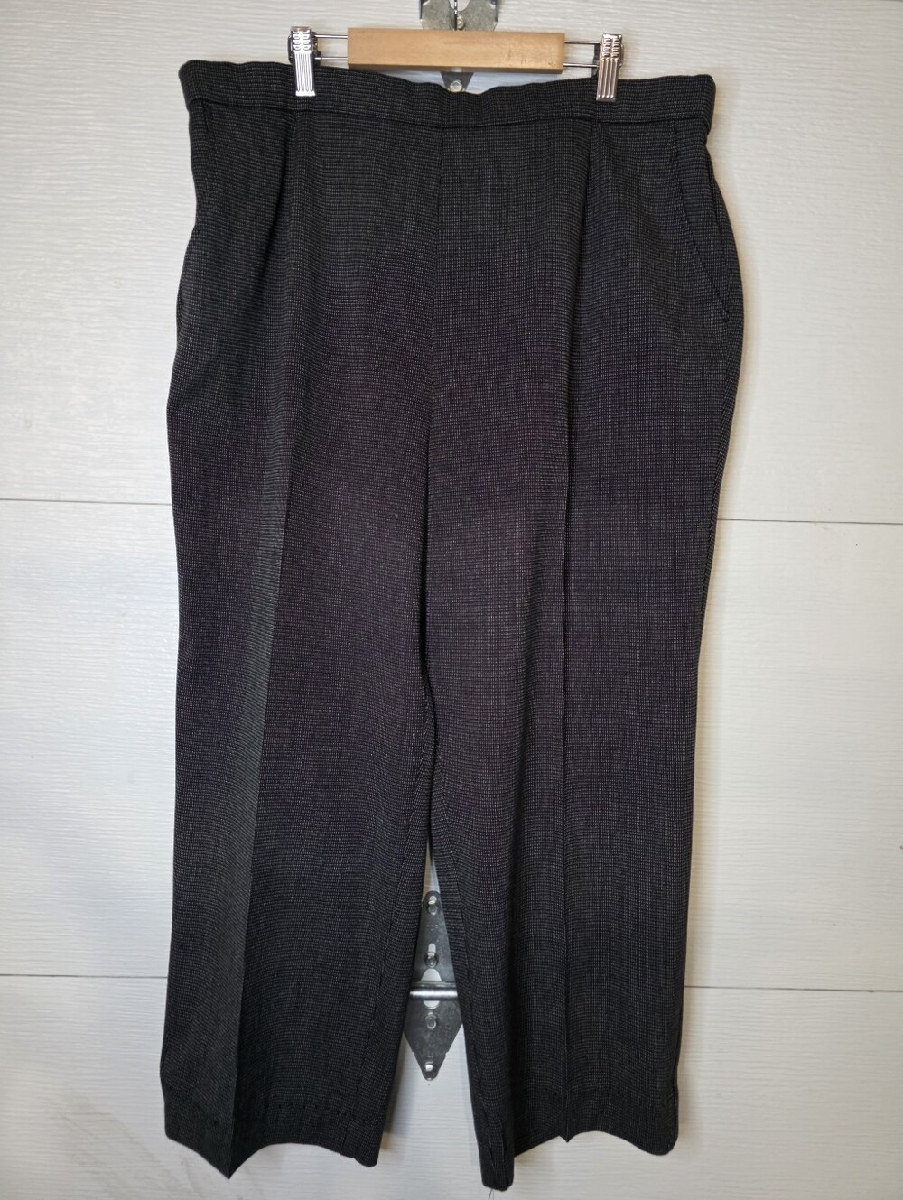 Briggs New York Charcoal Textured Women's Dress Pants